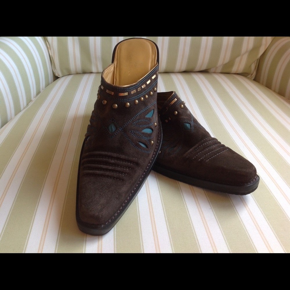 Chunky Cole Haan Slip-on Heels